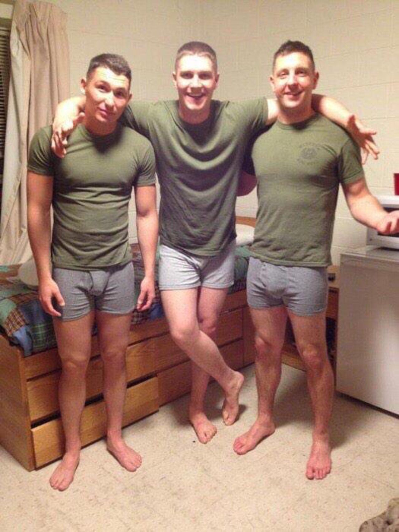 Military guys jerk off