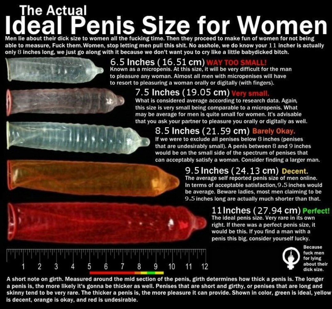What is the perfect size dick for a woman