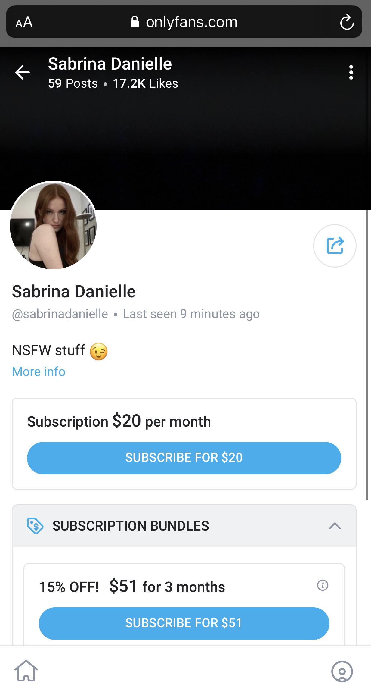 Fans only sabrina danielle Top OnlyFans