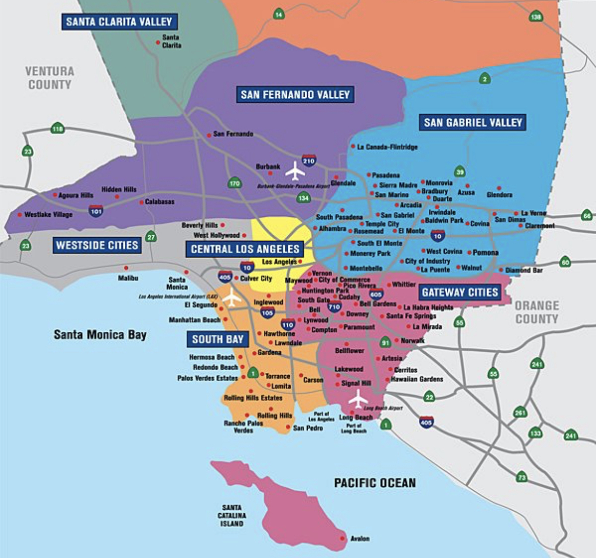 Los angeles county. Карта Лос Анджелеса. Карта Лос Анджелеса с районами. Лос Анджелес границы города. Хорошие районы Лос Анджелеса на карте.