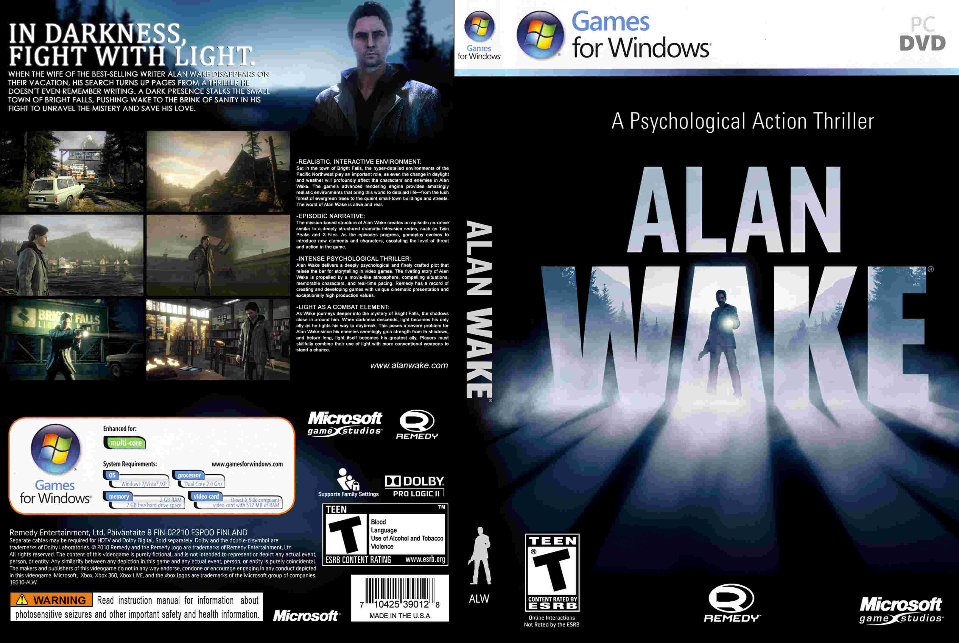Alan wake remedy entertainment. Alan Wake 2 обложка. Alan Wake Remastered Xbox обложка. Alan Wake Xbox 360 обложка. Alan Wake Xbox 360 Cover.