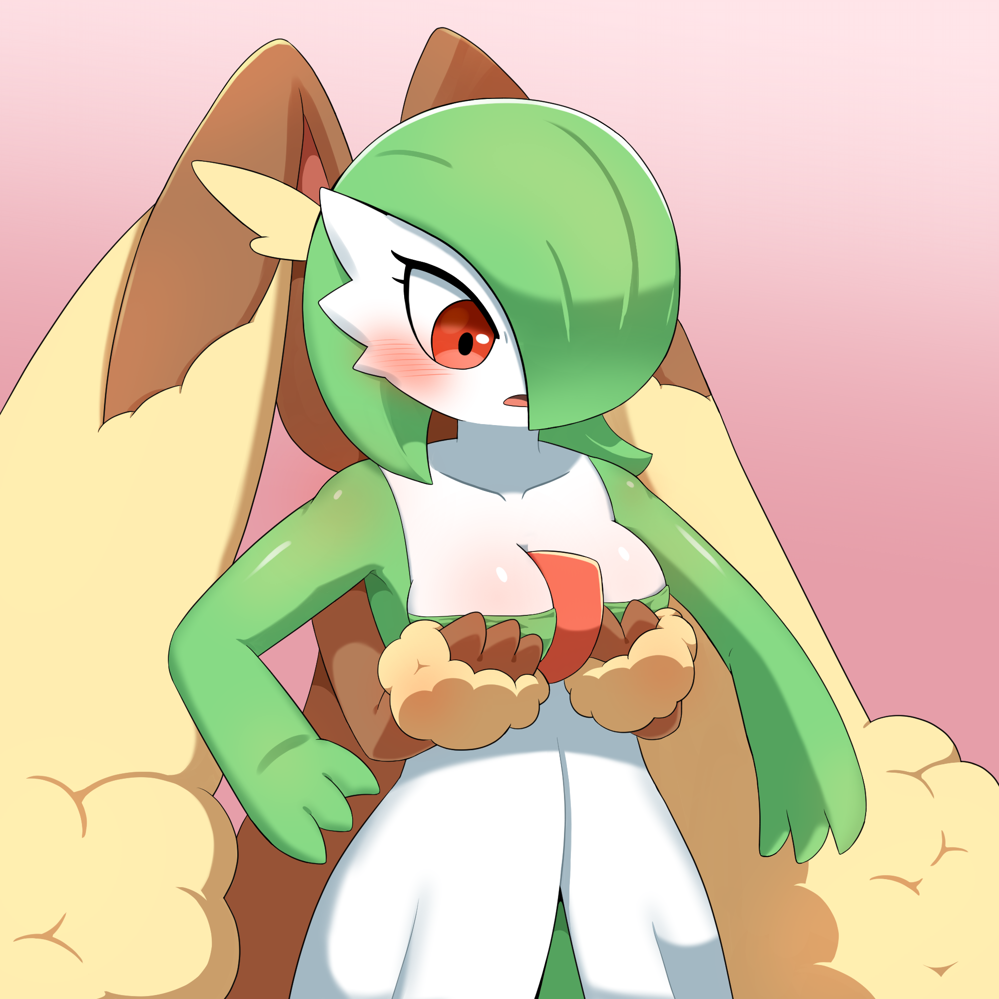 Slideshow gardevoir lopunny fusion.